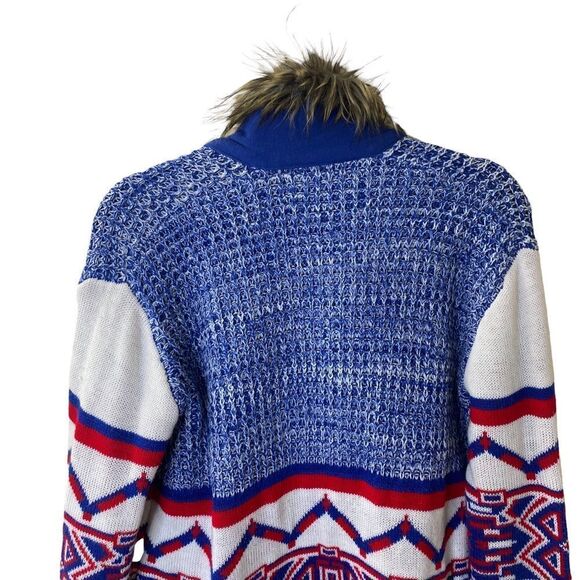 MinkPink Faux Fur Open Sweater Cardigan Sz S - Picture 6 of 9